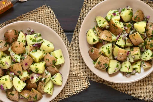 Kartoffeln mit Kräuter-Vinaigrette Rezept 