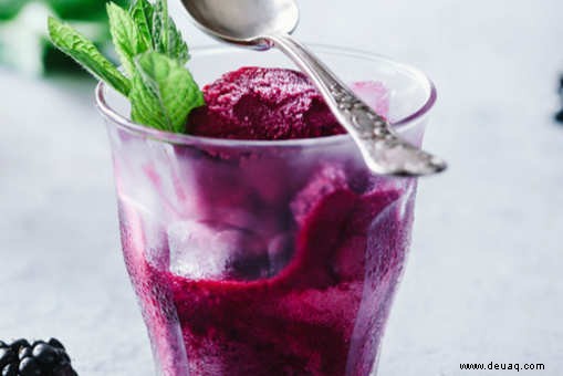 Rezept für Maulbeersorbet 