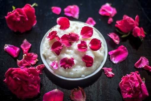 Gulab Kheer Rezept 