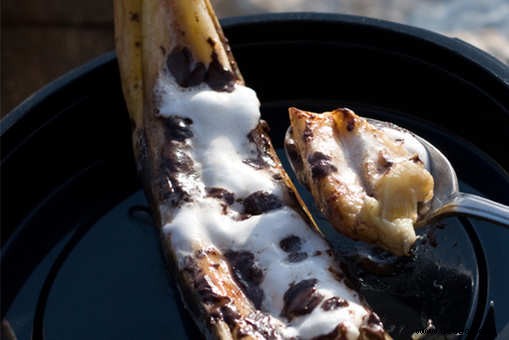 Rezept für gegrillte Bananen-Smores 