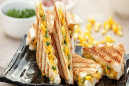 Spinat-Mais-Sandwich-Rezept 