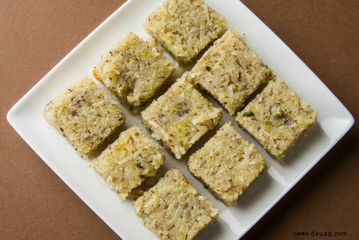 Rava Burfi-Rezept 