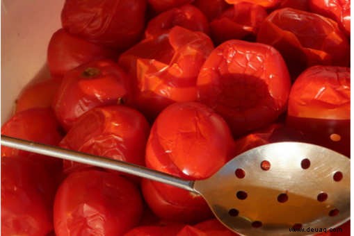 Rezept für pochierte Tomaten 