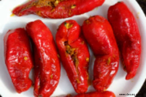 Rezept für rote Chili-Pickles 