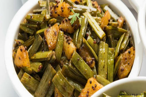 Bhindi Batata Nu Shaak Rezept 