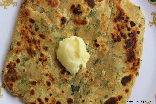 Hara Pyaz Paratha Rezept 