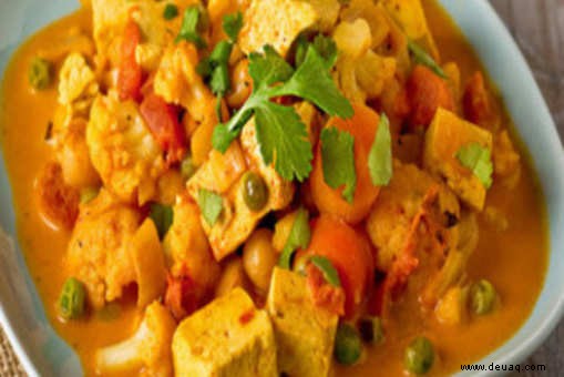 Rezept für Blumenkohl-Tofu-Curry 