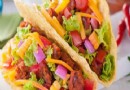 Authentisches Rezept: Refried Beans Tacos mit geriebenem Käse – Knusprig und lecker