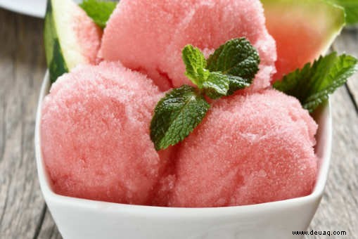 Rezept für Wassermelonen-Sorbet 