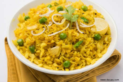 Matar-Poha-Rezept 