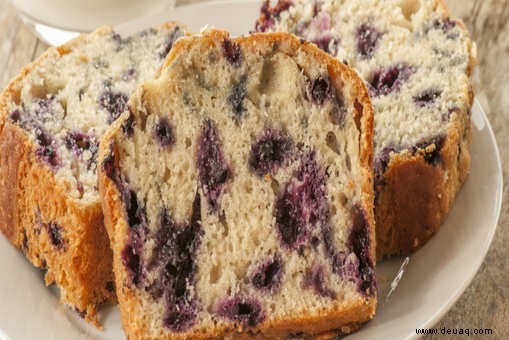 Rezept für Eierlosen Orangen-Blaubeer-Kuchen 