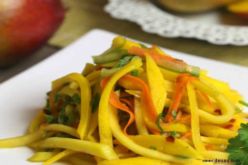 Rezept für süßen Mangosalat 