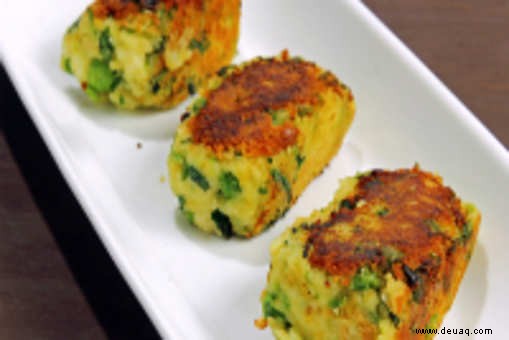 Rezept für Kartoffel- und Paneer-Koteletts 