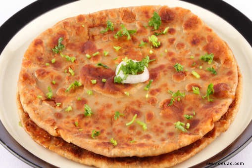 Grünkohl Chane ka Parantha Rezept 