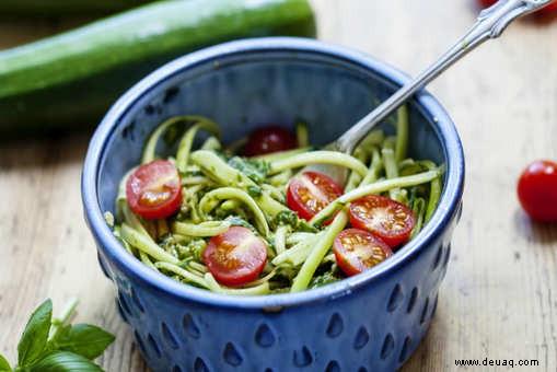 Rezept für Zucchini-Tomaten-Pasta 