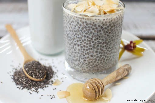 Rezept für Kokosnuss-Chia-Pudding 