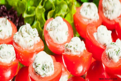 Rezept für gefüllte Kirschtomaten 