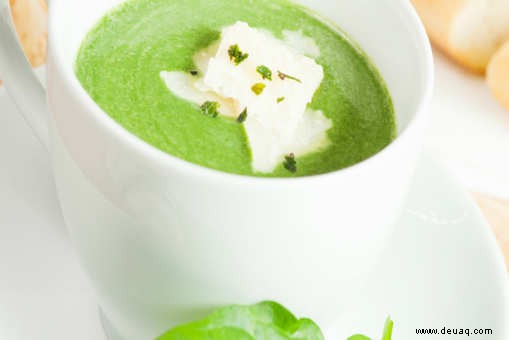 Rezept für Brokkoli-Spinat-Suppe 