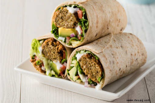 Rezept für Falafel-Wraps 