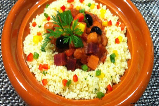 Gemüse-Tajine mit Couscous-Rezept 