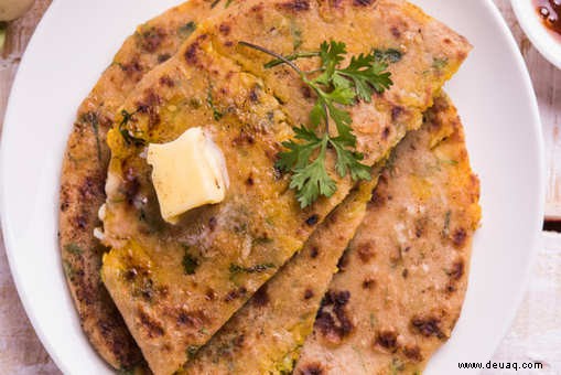 Bhujia Paratha Rezept 