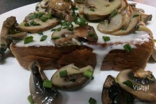 Rezept für Champignon-Käse-Toast 