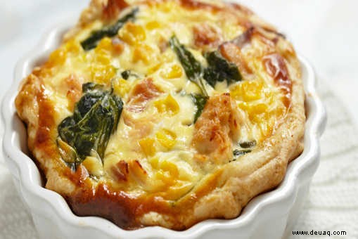 Spinat-Mais-Quiche Rezept 