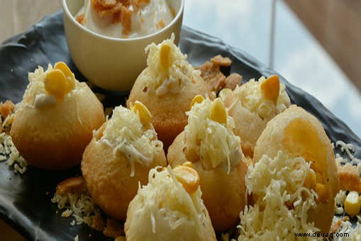 Käse-Mais-Golgappa-Rezept 