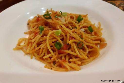 Klassisches Tomaten-Spaghetti-Rezept 