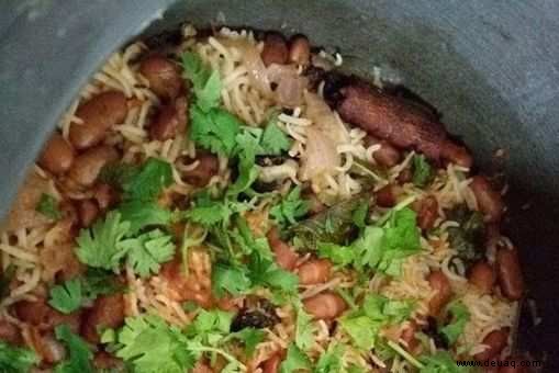 Rajma Pulao Rezept 