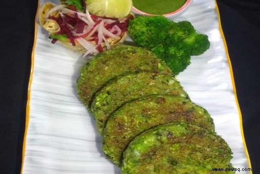 Brokkoli Aur Palak Mutter Ki Shammi Rezept 