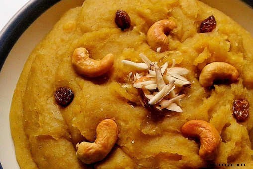 Glutenfreies Rezept für Polenta Halwa 