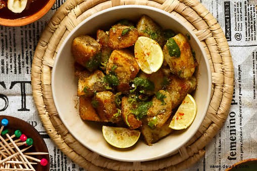 Tale Aloo Ki Chaat Rezept 