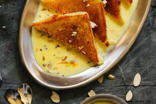 Thandai Shahi Tukda Rezept 