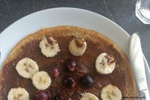 Rezept für Nutella-Bananen-Pfannkuchen 