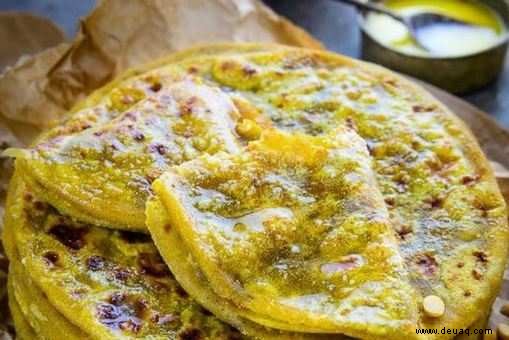 Puran Poli gefüllt mit Karotten-Halwa-Rezept 