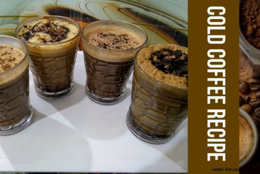 4-Stil-Rezept für kalten Kaffee 
