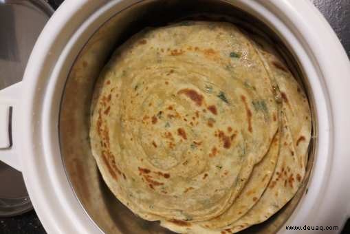 Methi Laccha Parathas Rezept 