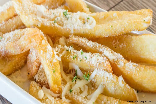 Rezept für Parmesan-Rosmarin-Pommes 