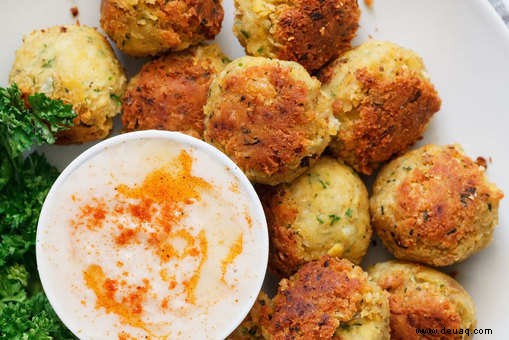 Rezept für Falafel mit Wasabi-Mayonnaise 