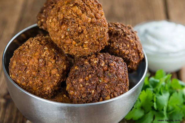 Rezept für Falafel mit Wasabi-Mayonnaise 