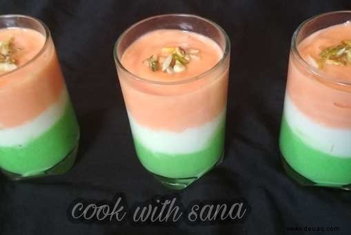 Rezept für Tiranga-Pudding 