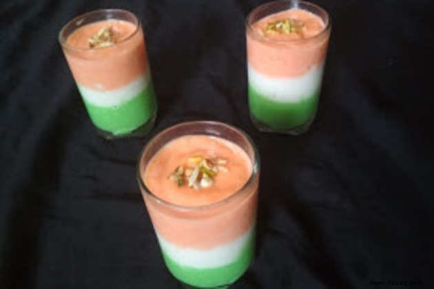 Rezept für Tiranga-Pudding 