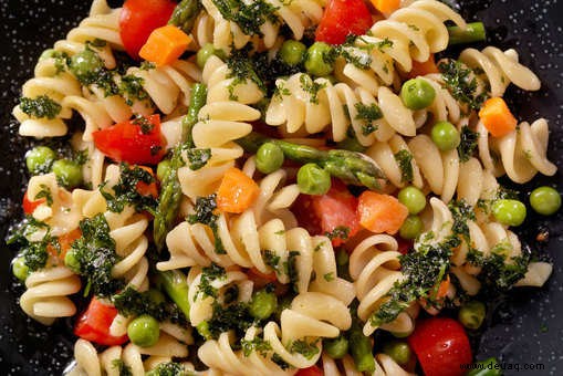 Rotini Primavera Nudelsalat Rezept 