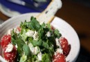 Rezept für Salat mit Wassermelone, Feta und Amaranth 