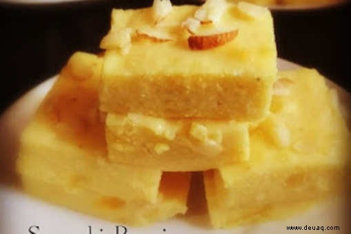 Brotpudding-Barfi-Rezept 