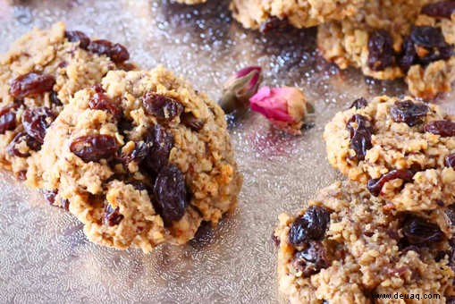 Rezept für gebackene Frucht- und Nusskekse 