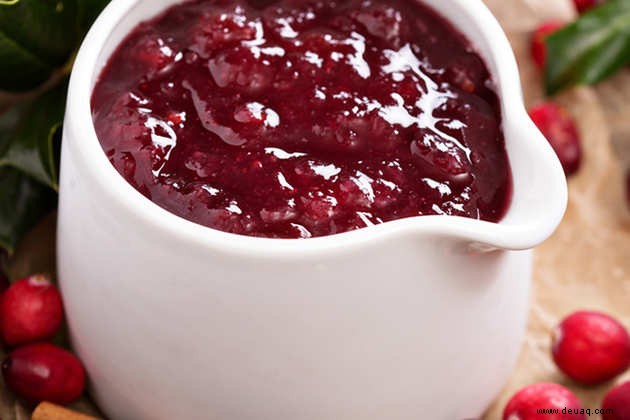 Rezept für Cranberry-Sauce 