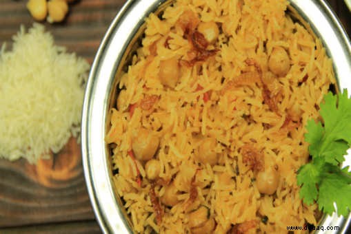 Kabuli Chana Pulao Rezept 