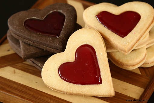 Rezept für Shortbread-Plätzchen zum Valentinstag 